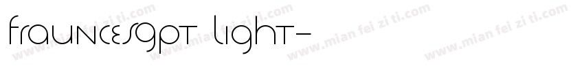 Fraunces9pt Light字体转换